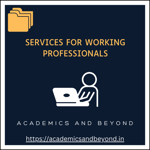 Services For Working professionals